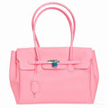 PINK JELLY FIRKIN TOTE BAG