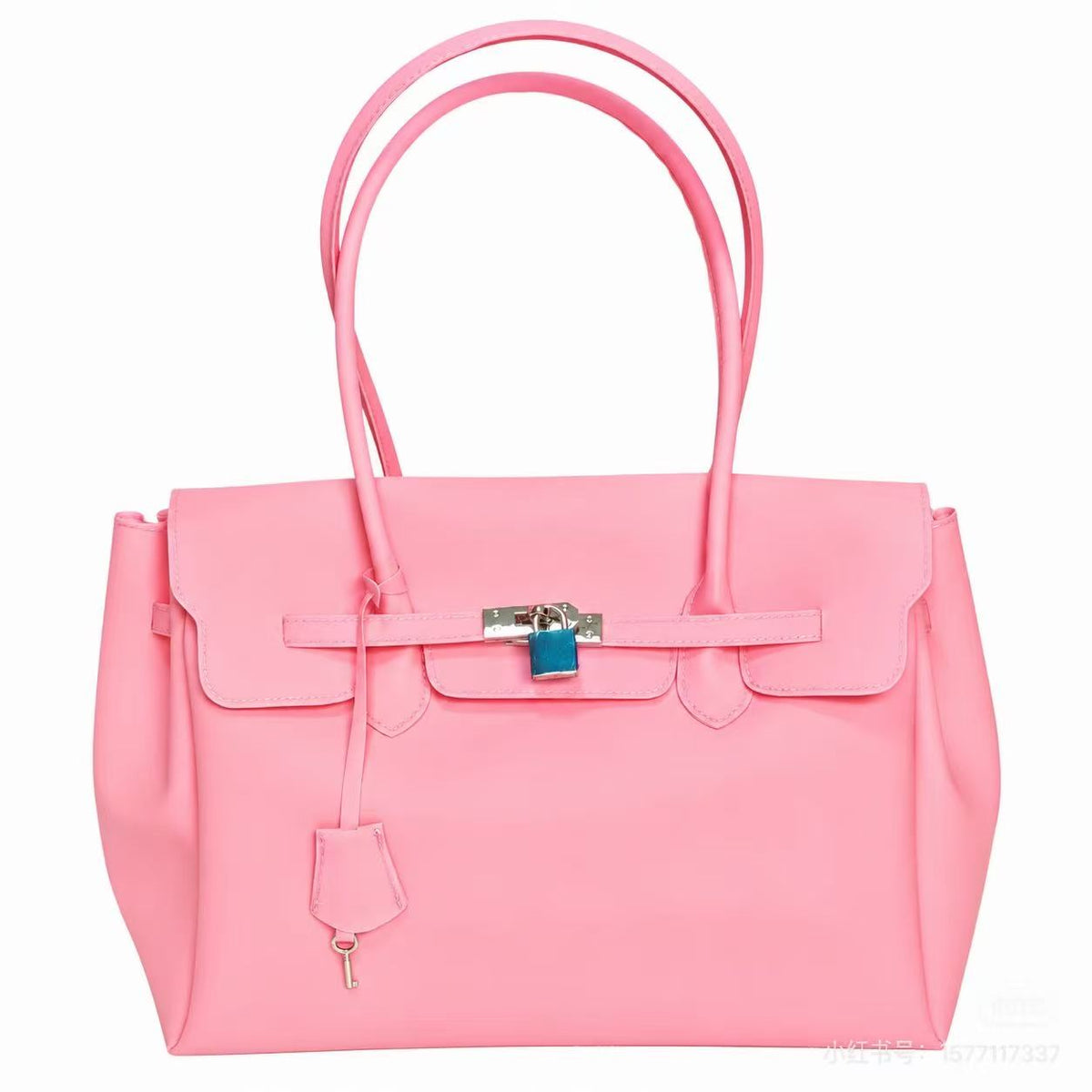 PINK JELLY FIRKIN TOTE BAG