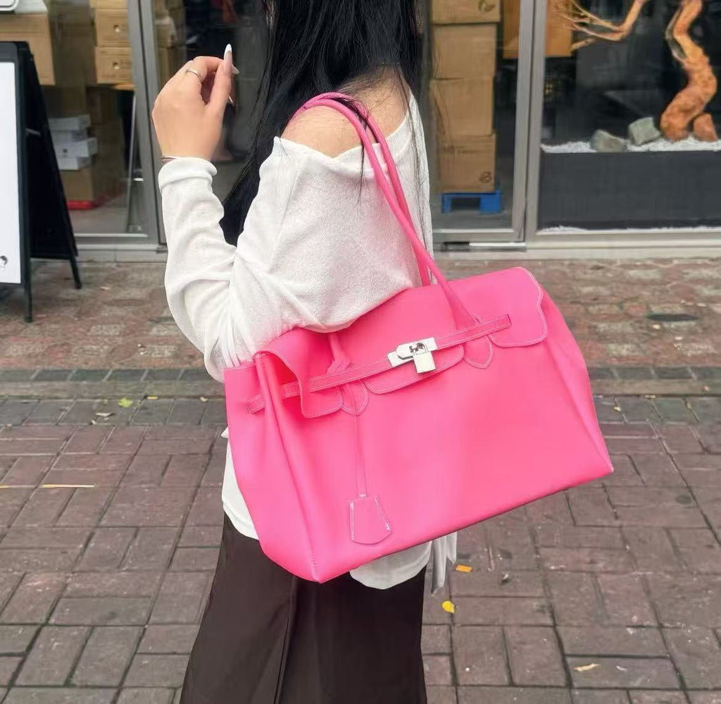 BARBIE PINK JELLY FIRKIN TOTE BAG