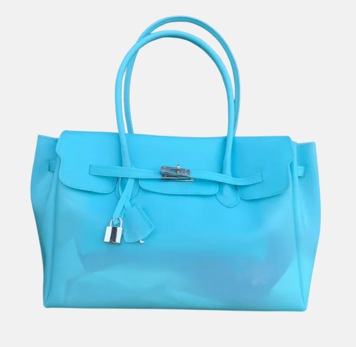 BLUE JELLY FIRKIN TOTE BAG
