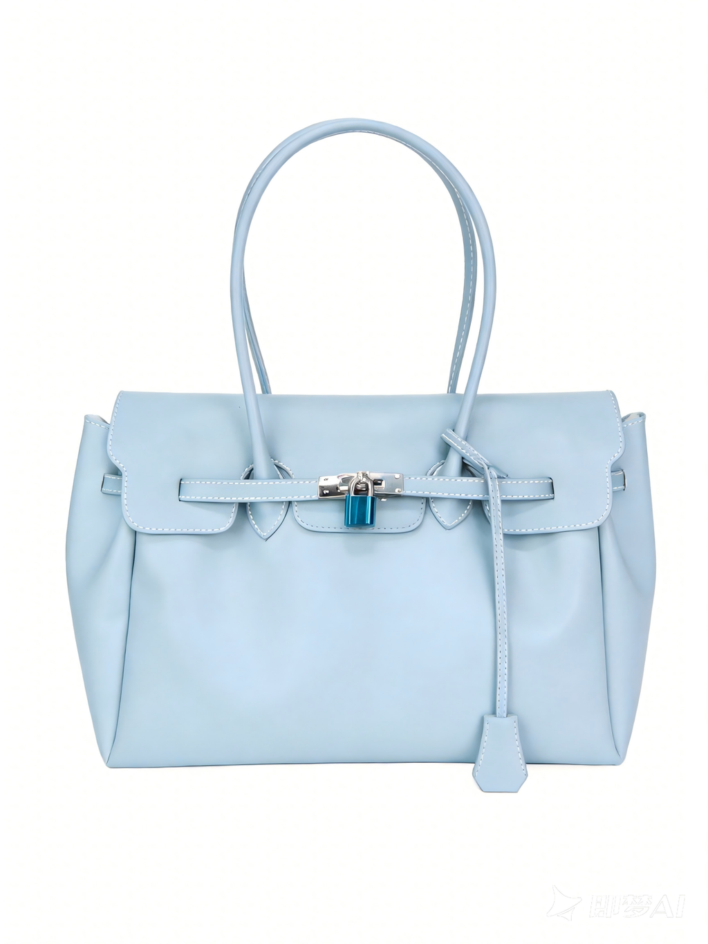 BABY BLUE JELLY FIRKIN TOTE BAG