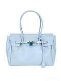 BABY BLUE JELLY FIRKIN TOTE BAG
