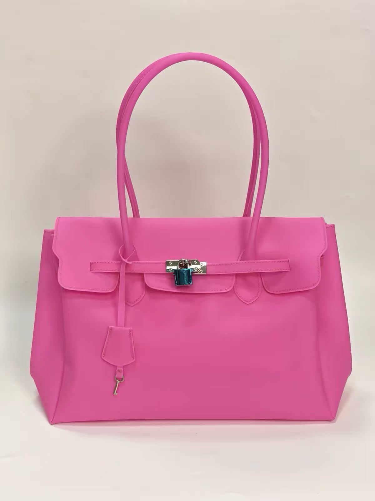 BARBIE PINK JELLY FIRKIN TOTE BAG